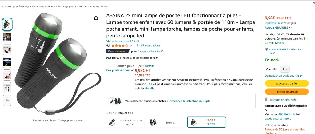 Screenshot 2024-10-17 at 15-38-08 ABSINA 2x mini lampe de poche LED fonctionnant à piles - Lampe torche enfant avec 60 lumens & portée de 110m - Lampe poche enfant mini lampe torche lampes de poche pour enfants petite lampe led Ama[...].webp