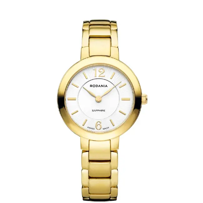 Montre femme Rodania Swiss Chic gold plated AOC