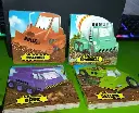 LIVRE Lot de 4 livres histoires pour enfants véhicules de chantiers série 2
